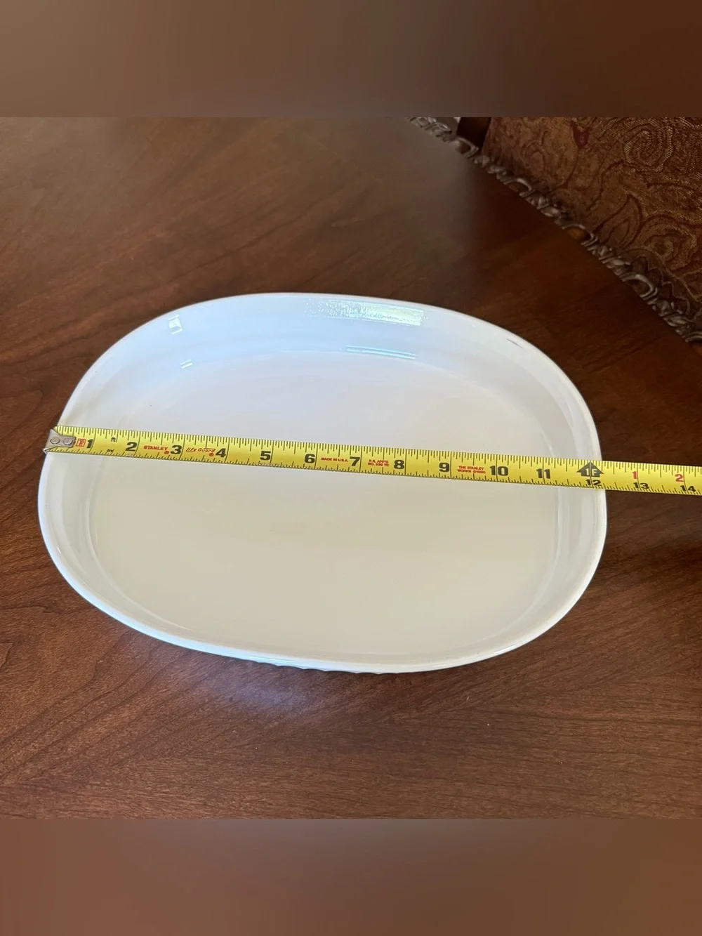 Corning Ware French White F-4-B 2.5 Liter Casserole Oval Baking Dish